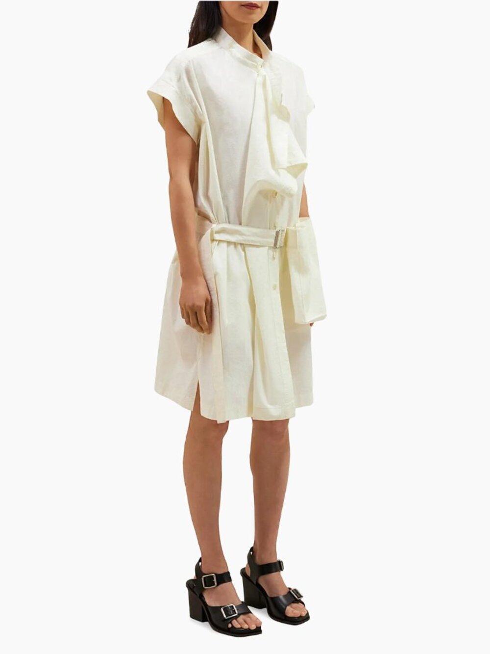 Lemaire Asymmetrical cotton blend dress